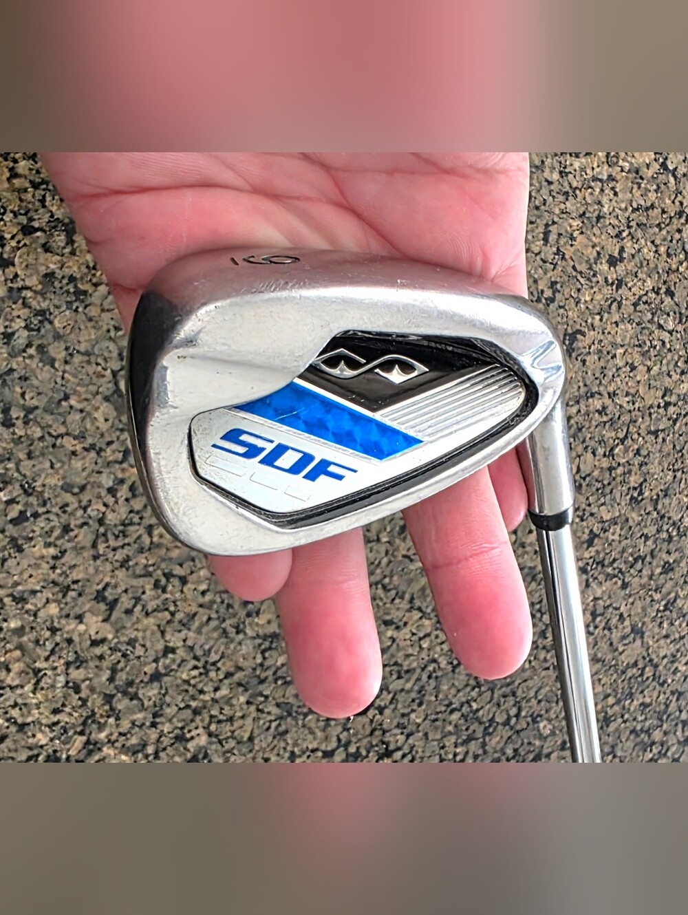 Snake eyes SDF single 9 Golf iron steel shaft R-Flex original grip Right Handed